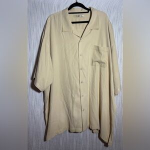 Tommy Bahama pale yellow 100% silk Men's Shirt